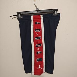 Jordan Navy and Red Athletic Shorts